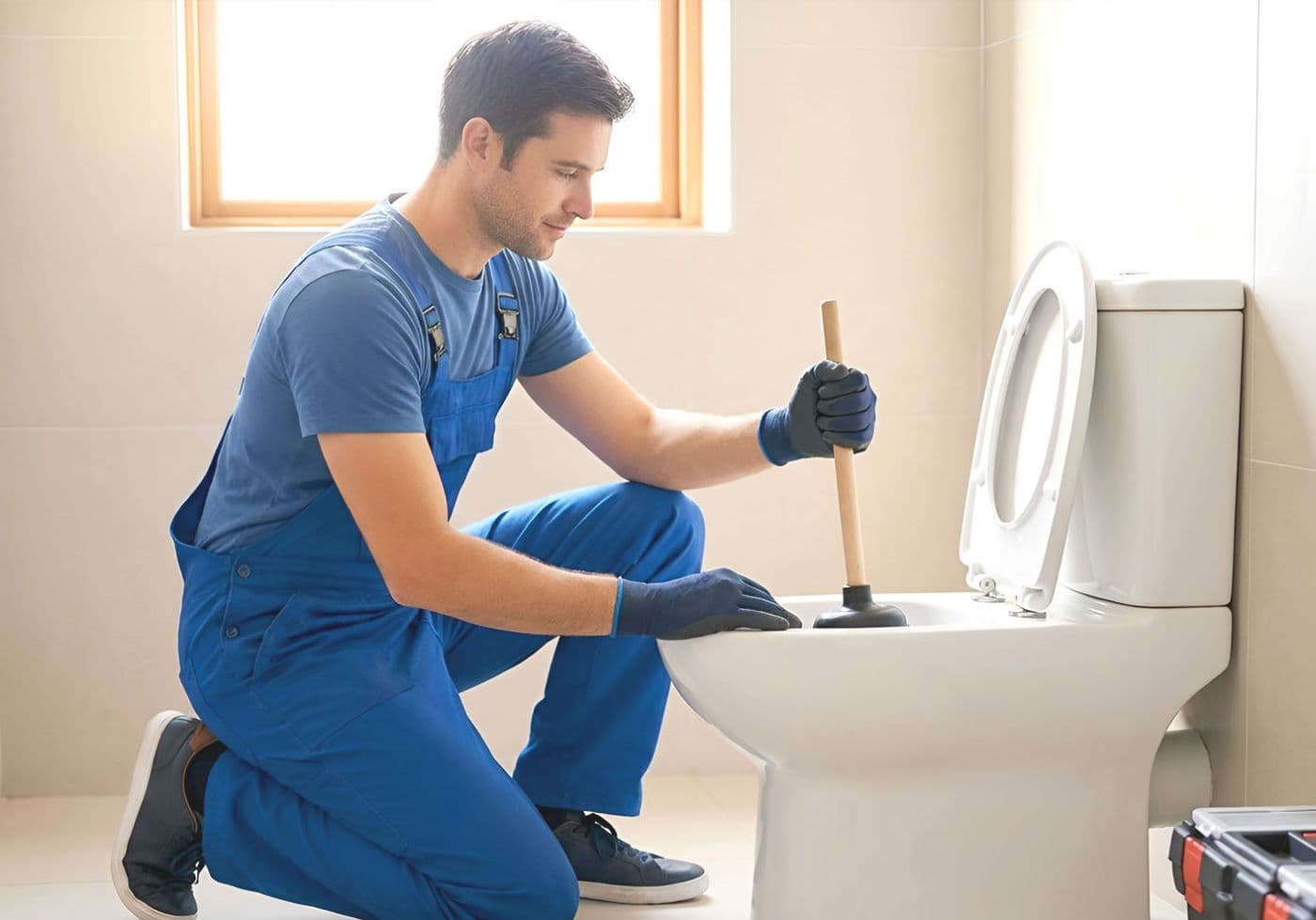 Sanitäranlage ist verstopft